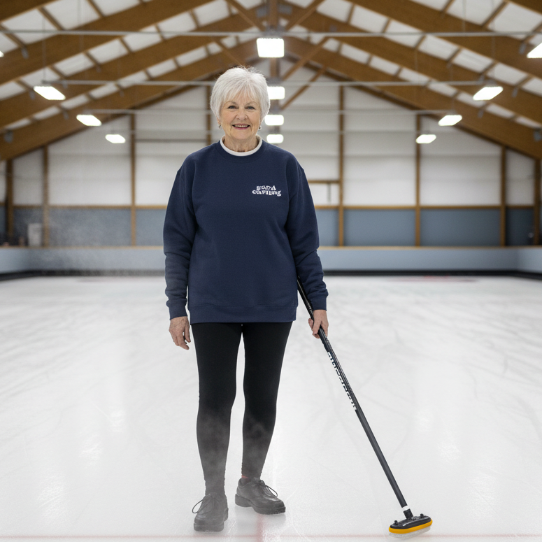 Sweat-shirt à col rond Good Curling