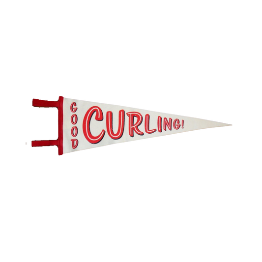 Good Curling Felt Pennant