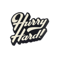 Hurry Hard Curling Sticker