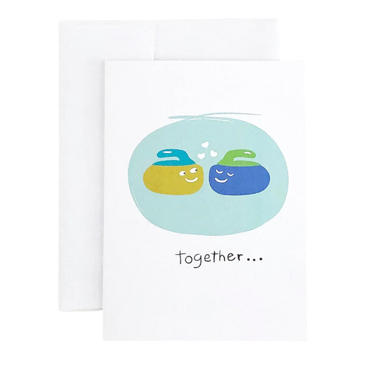 Together, We Rock! Curling Greeting Card